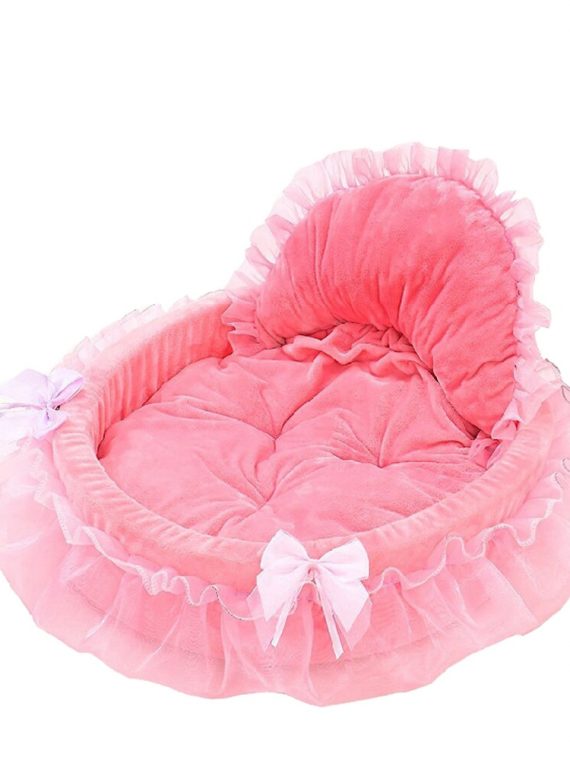 cute small dog beds pink